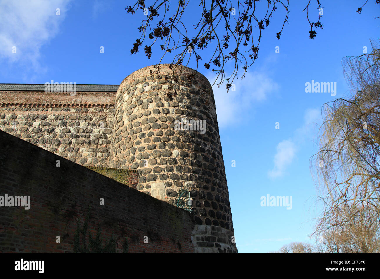 Historische Stadtmauer Stock Photo