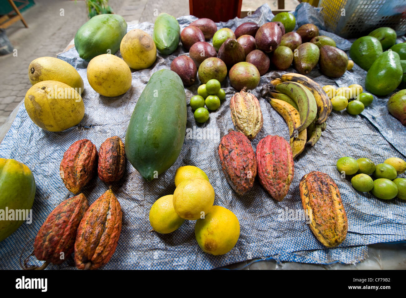 Seychelles Exotic fruits on a market in Mahe, the main island Stock Photo 43801606 Alamy