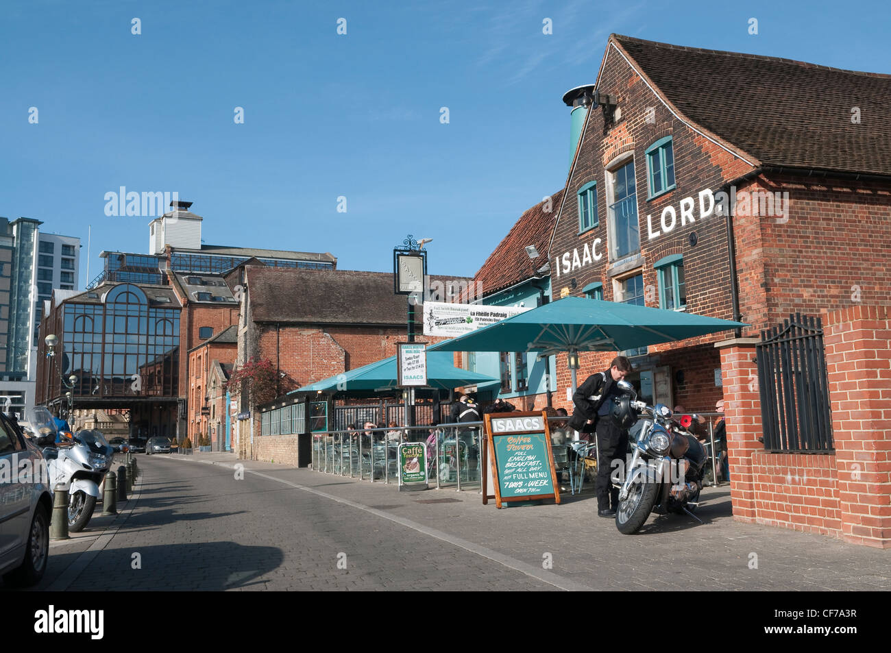 A historic bar, in a stunning waterfront location in Ipswich, Suffolk, UK. Stock Photo