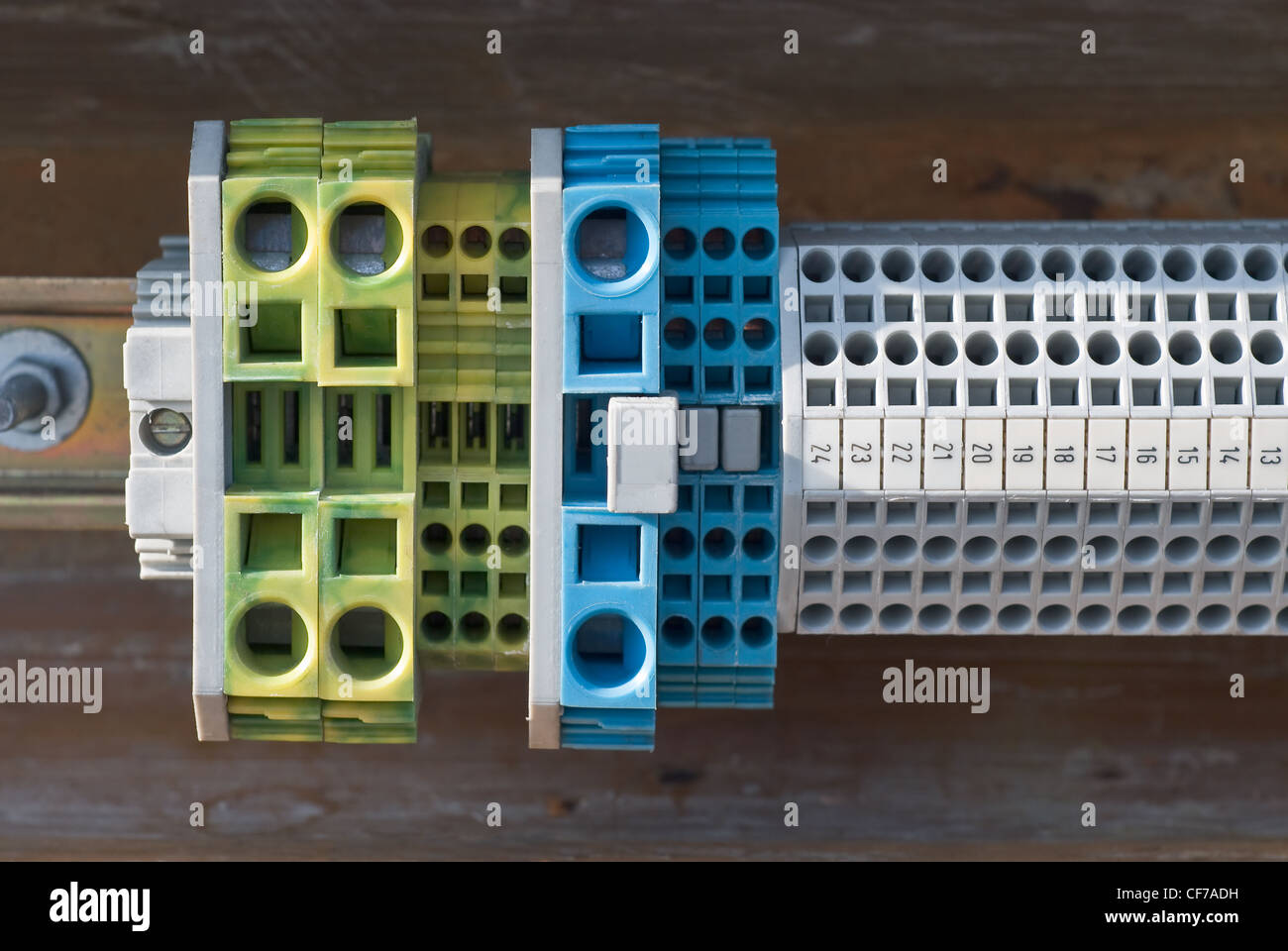 Electrical Connector or Terminal Block for Industrial Electronic Stock Photo