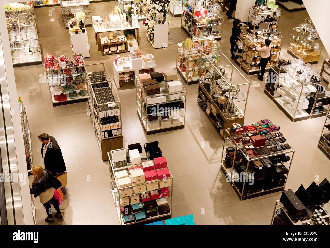 View of the shop floor, John Lewis department store, Westfield shopping centre, Stratford