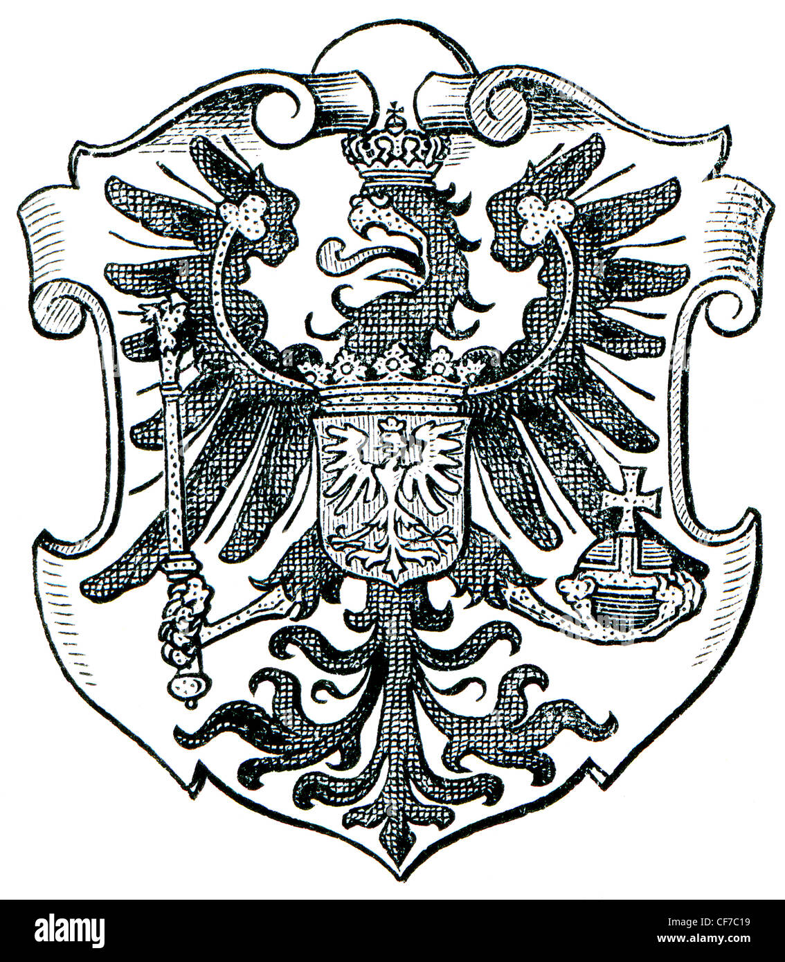 Coat of Arms Poznan Stock Photo