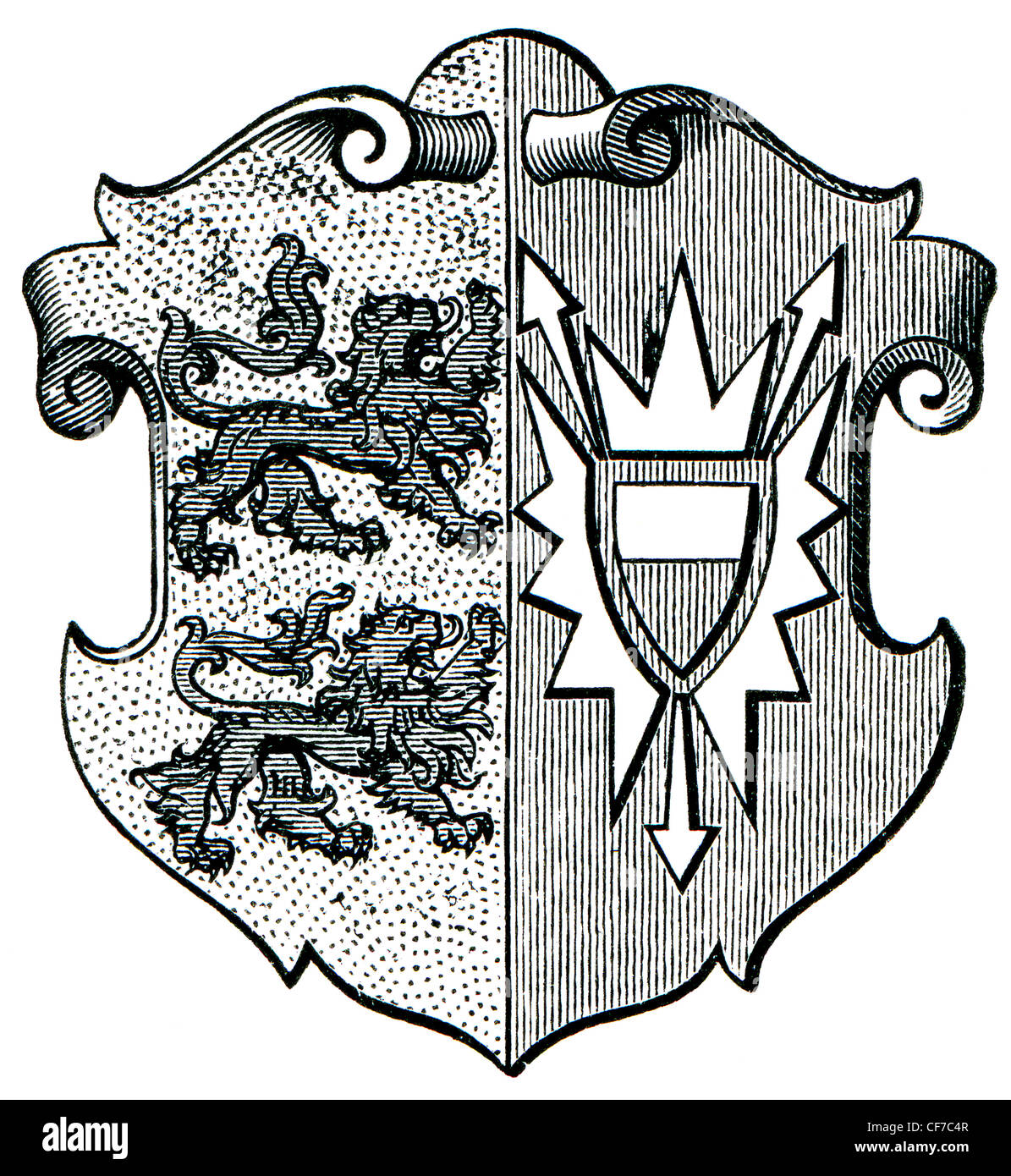 Coat of Arms Schleswig-Holstein Stock Photo