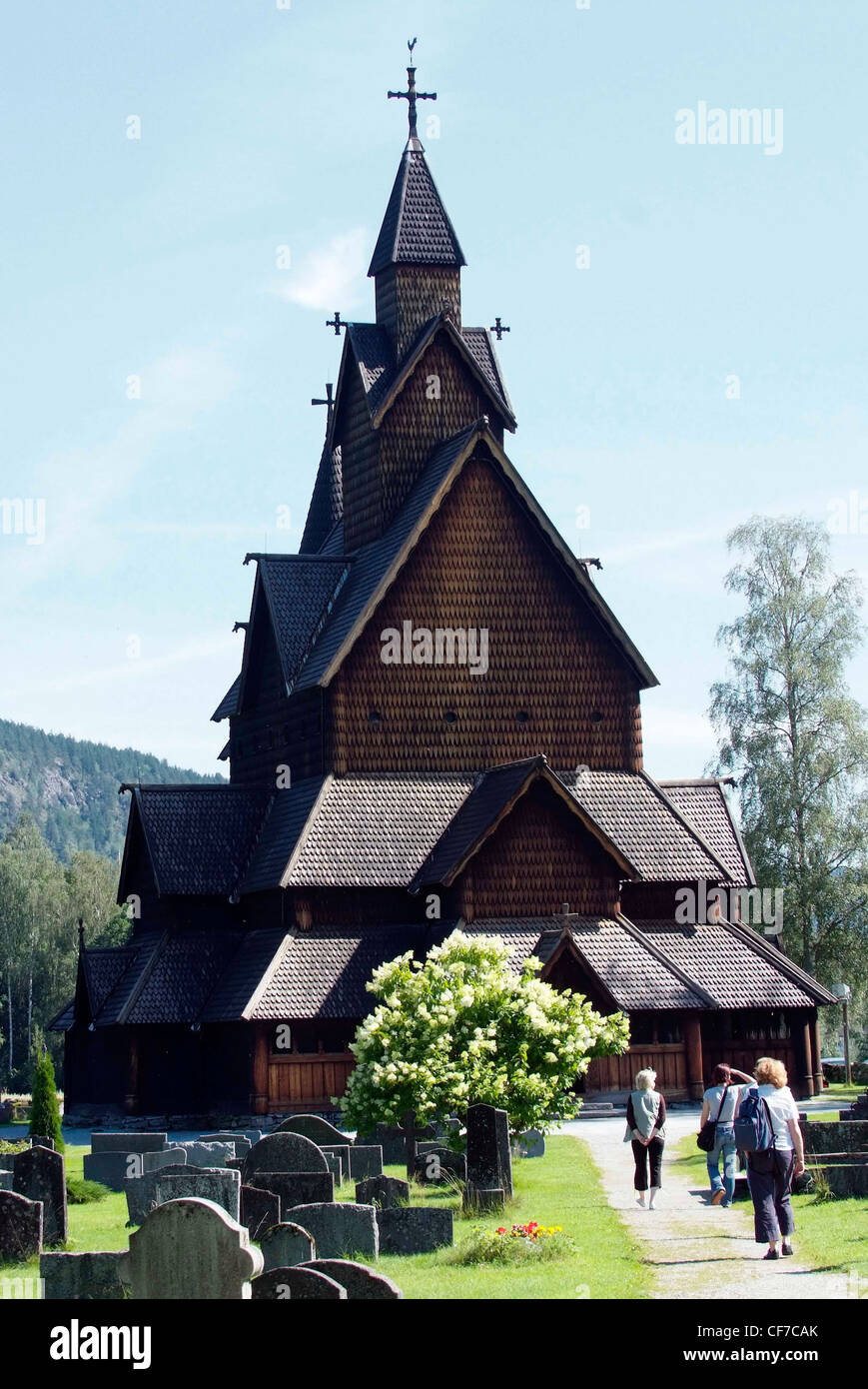 Norway - Heddal stave church (Heddal stavkirke) is a wooden stave ...