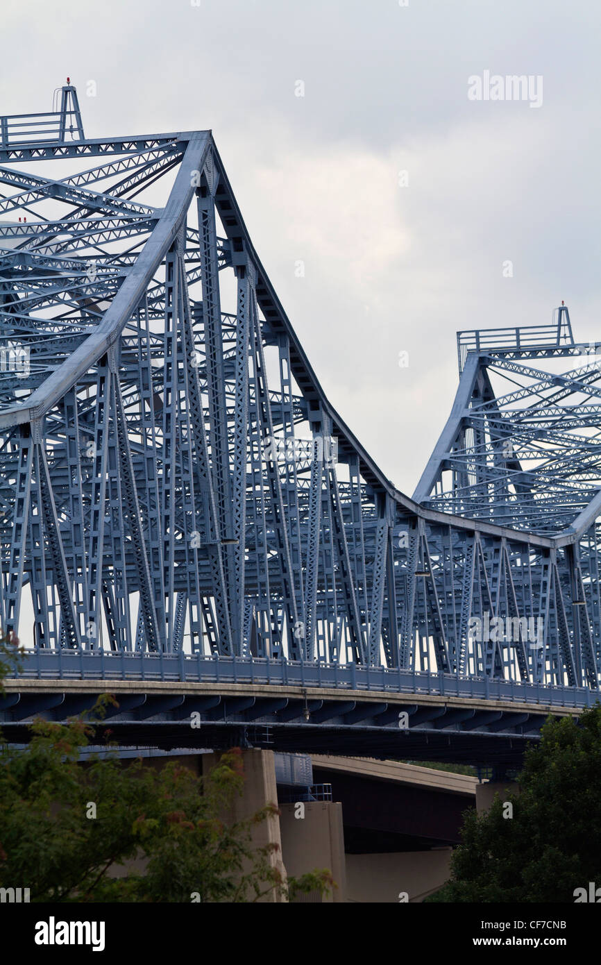 Close up of Mississippi River Bridge La Crosse Wisconsin in USA Bridge
