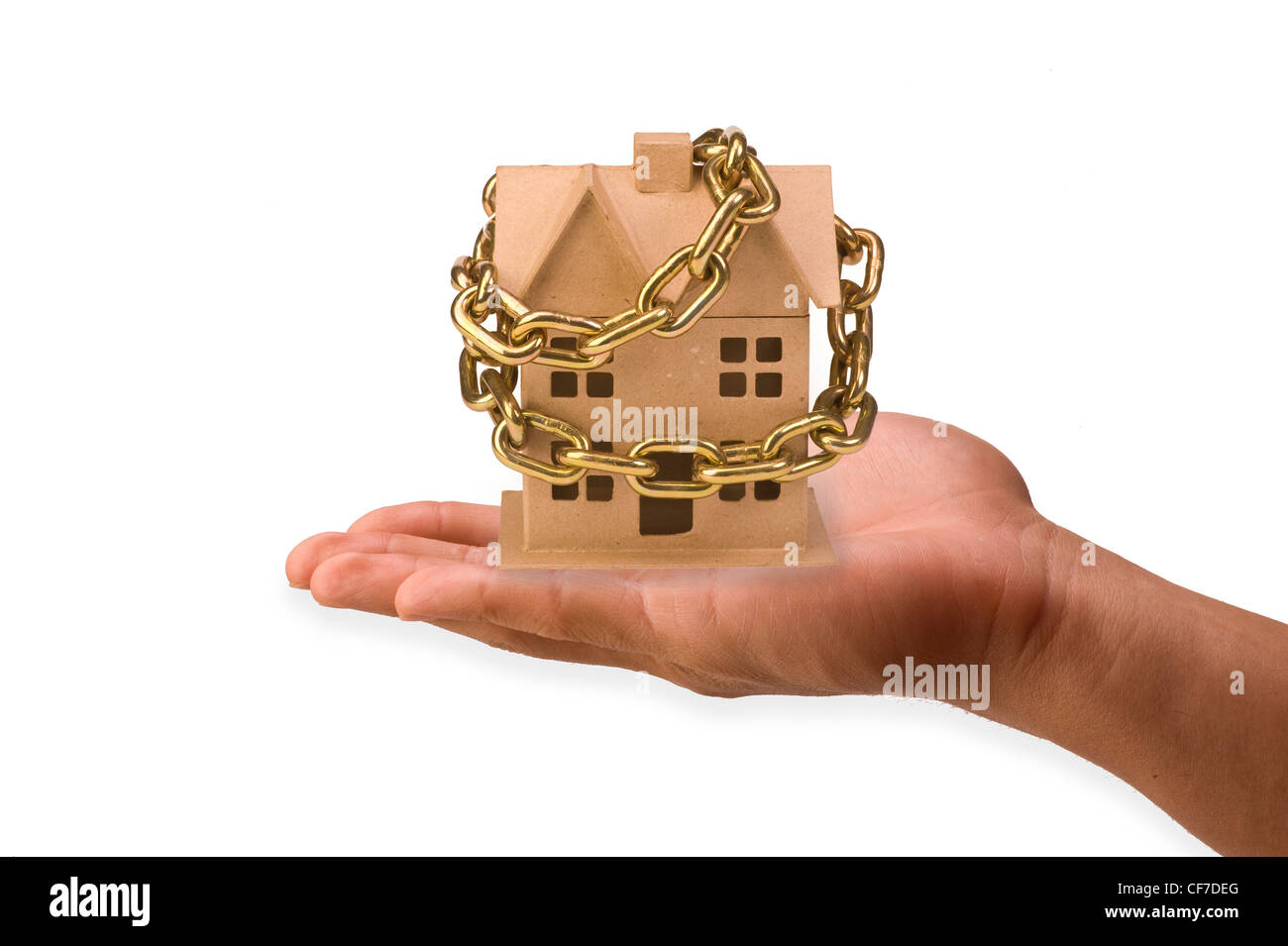 Home in Chains Stock Photo Alamy