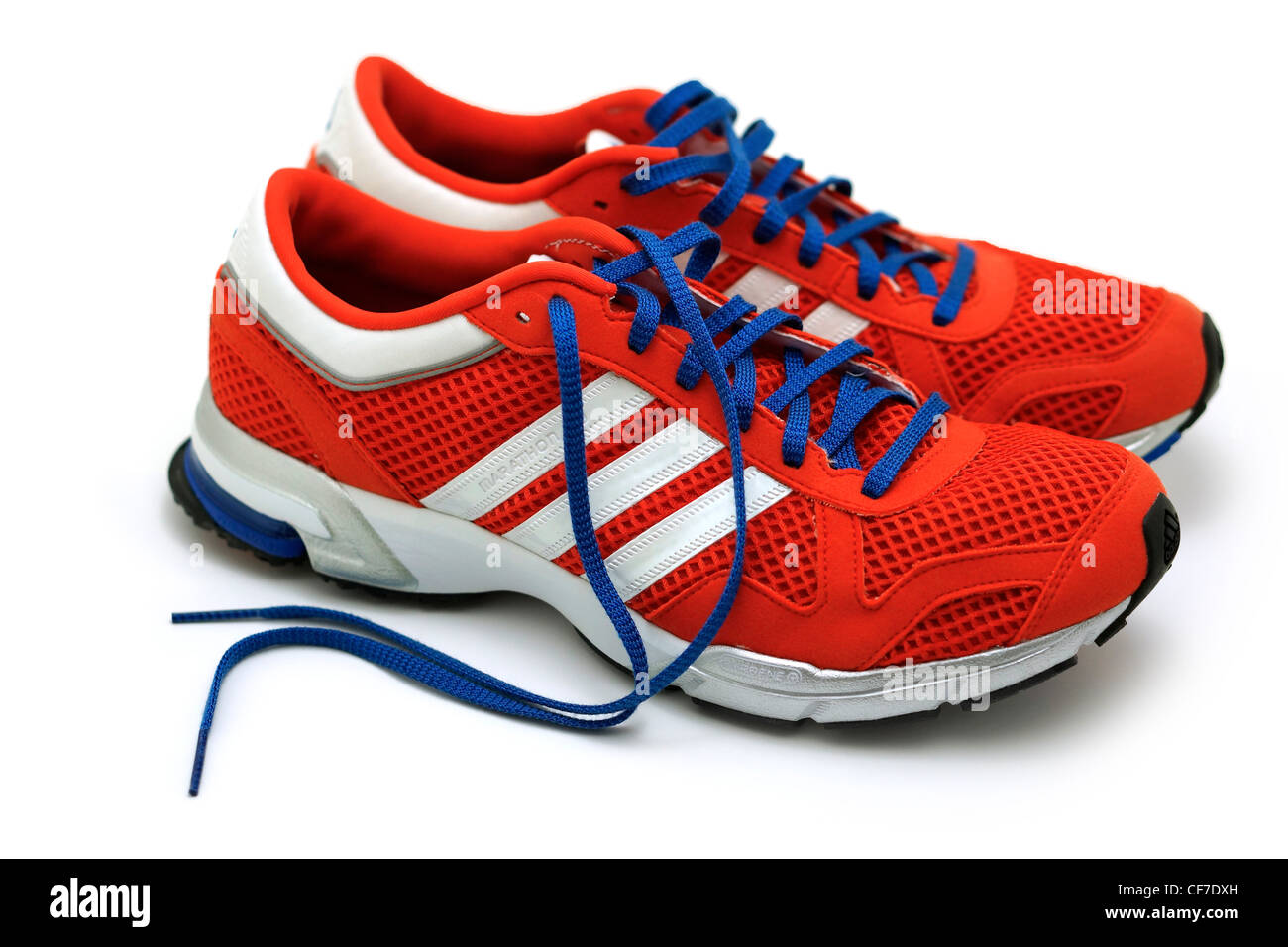 Red Trainers, Running Shoes Stock Photo