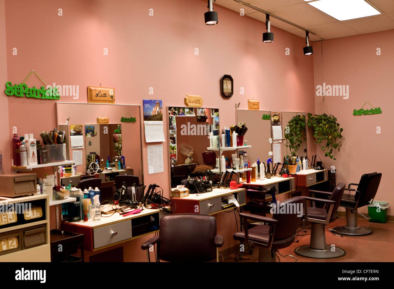 hair salon Stock Photo