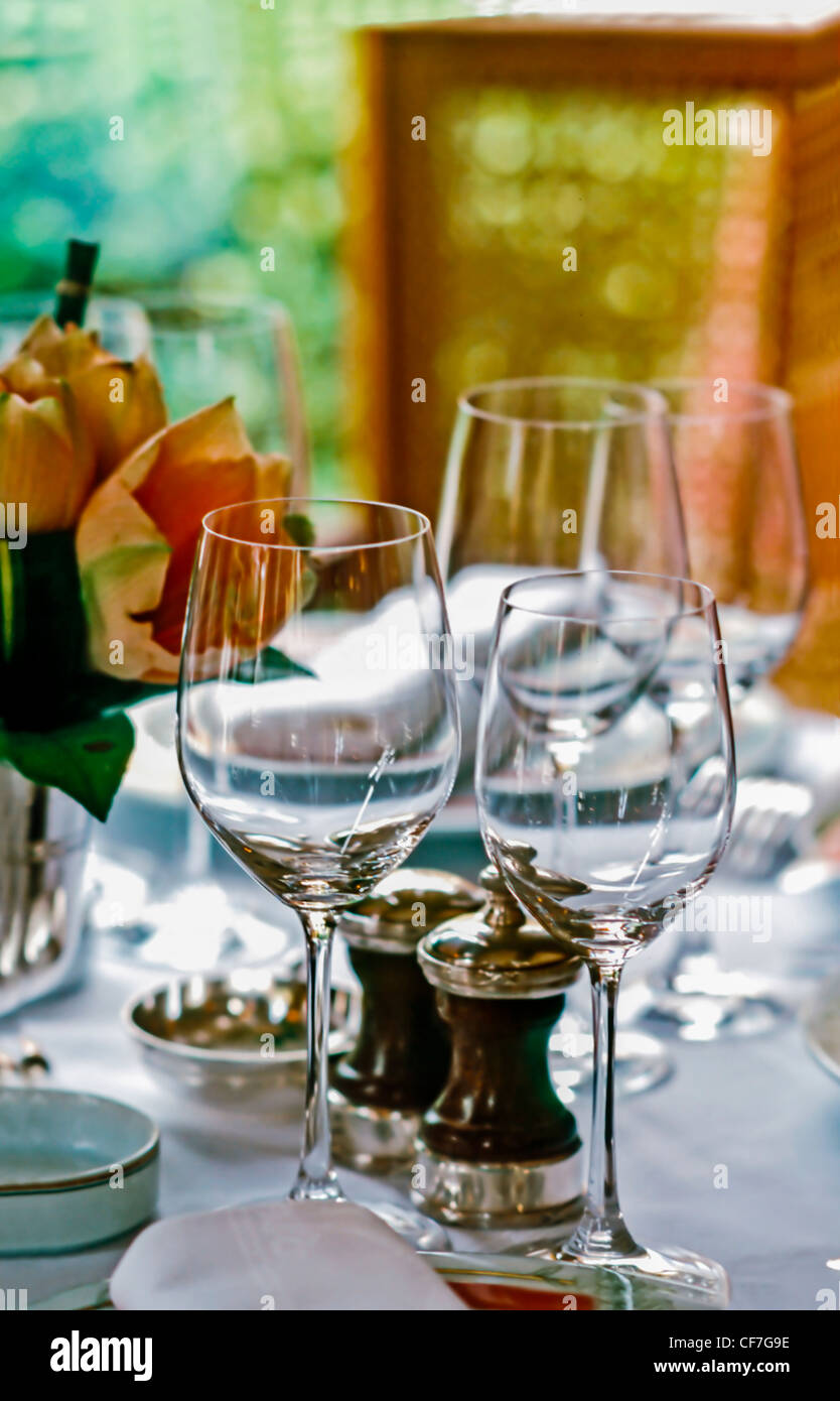 Paris, France Classical French Restaurant, indoors, Detail, Table