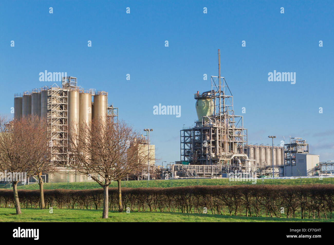 Polymer processing and storage Stock Photo