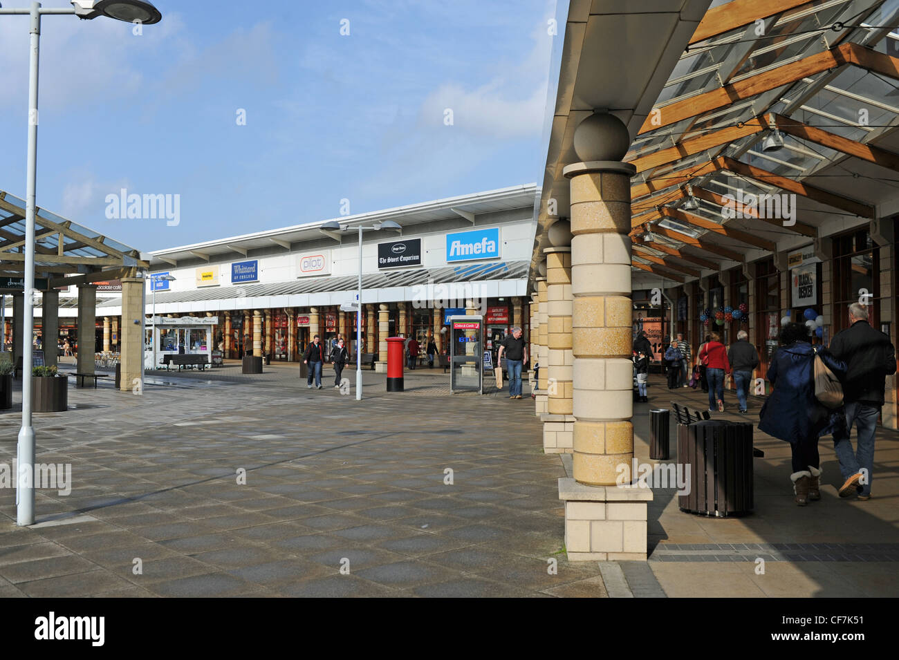 The Lakeside Village Outlet Shopping Developement in Doncaster Yorkshire UK Stock Photo