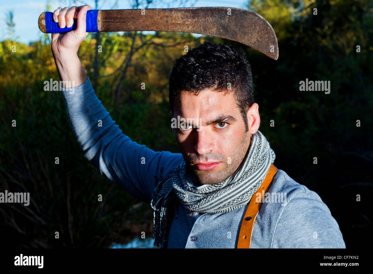 Holding machete jungle hi-res stock photography and images - Alamy