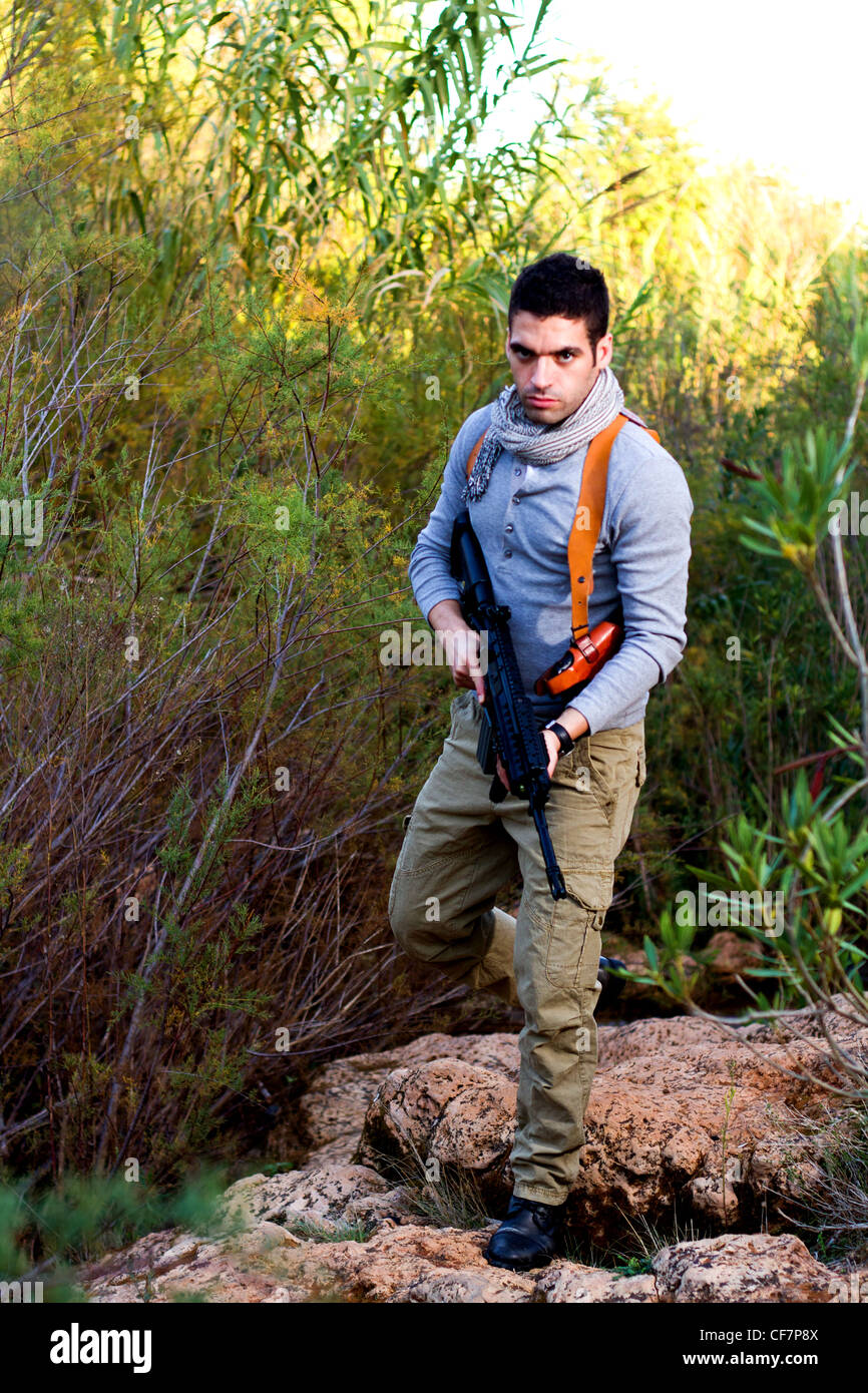 Holding machete jungle hi-res stock photography and images - Alamy