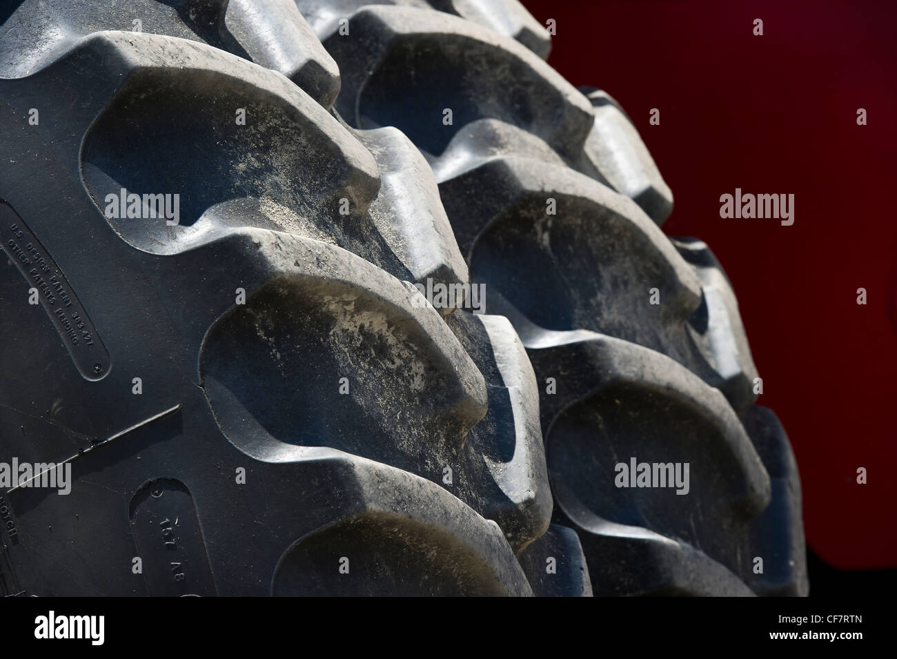 Tread of tractor tire Stock Photo Alamy