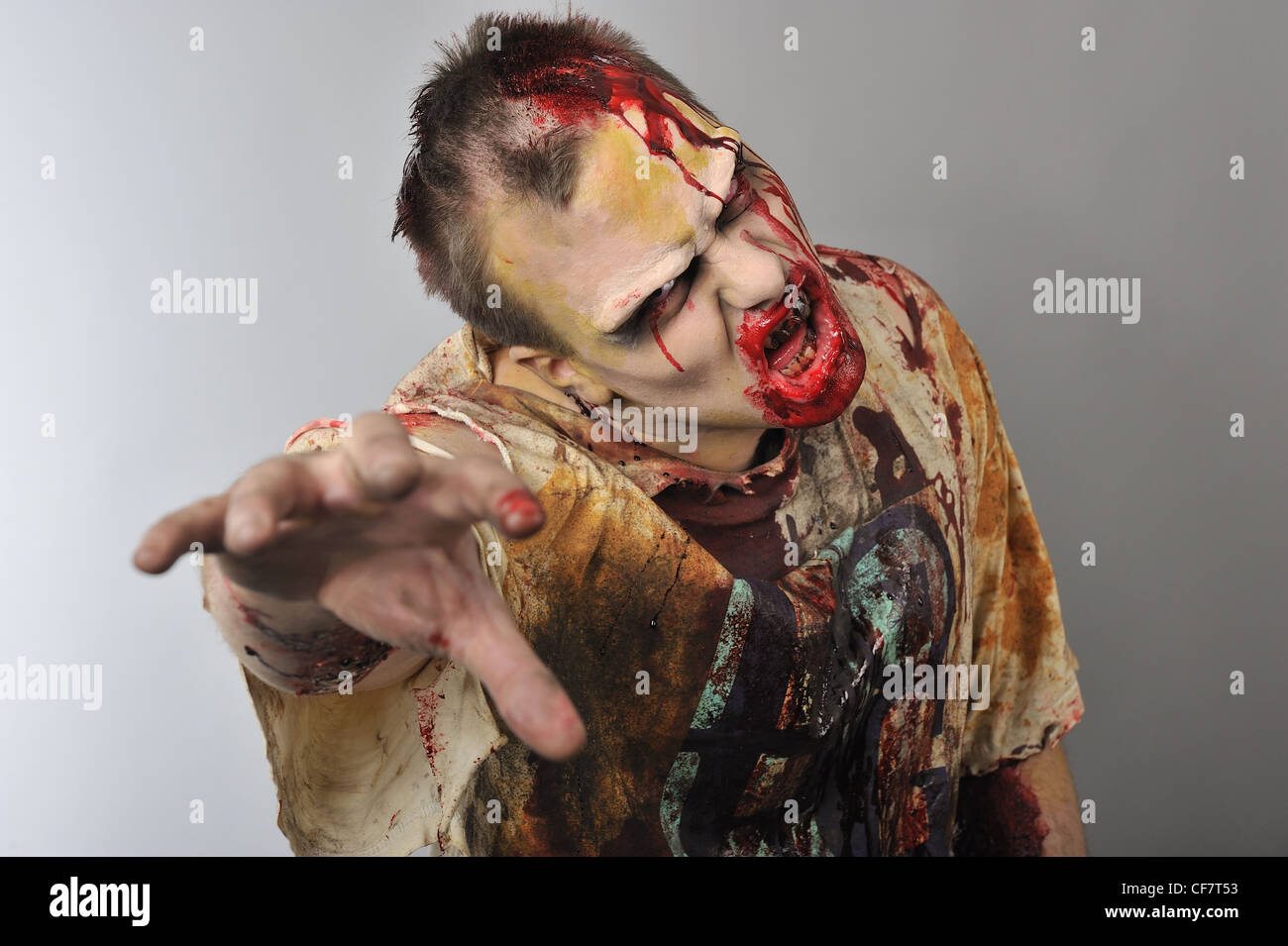 A zombie is reaching for you Stock Photo