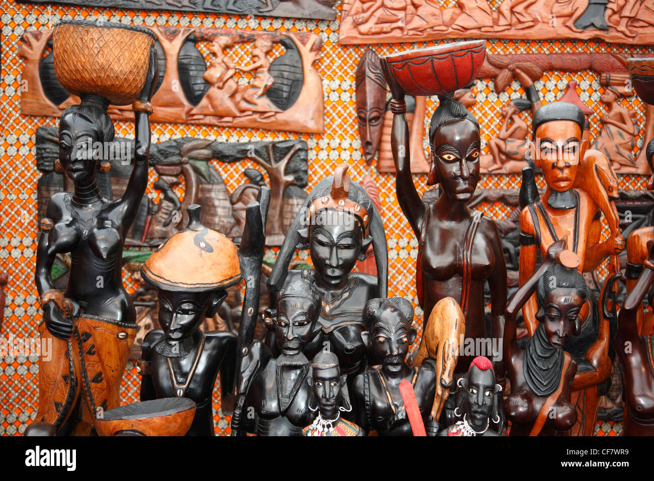 Carved african wooden souvenirs hires stock photography and images Alamy