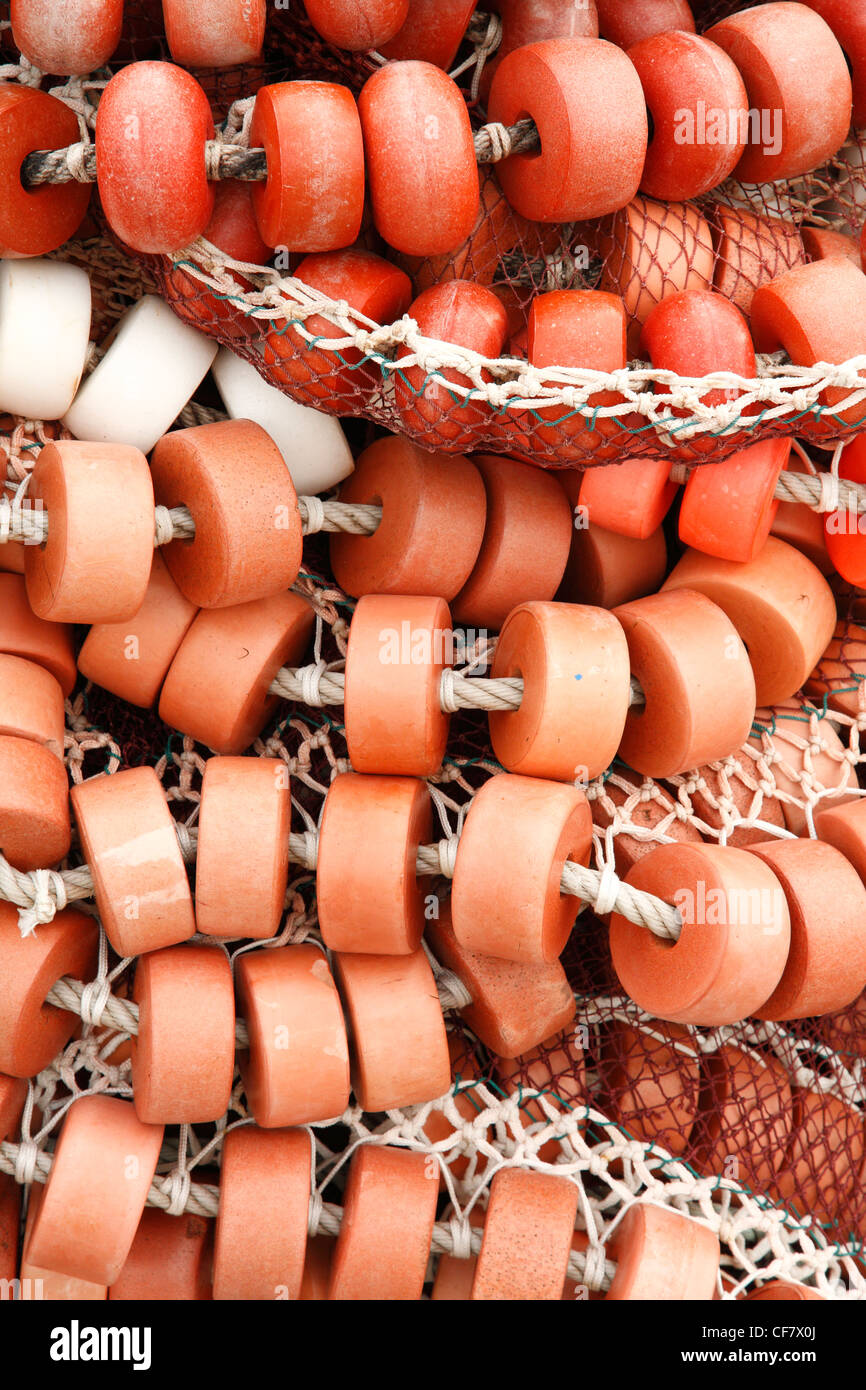 Fishing buoys Stock Photo