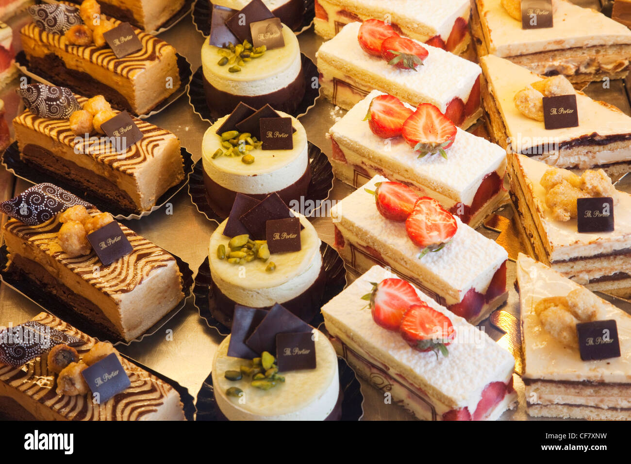 Europe, France, Normandy, Honfleur, Patisserie, Cake Shop, Cakes
