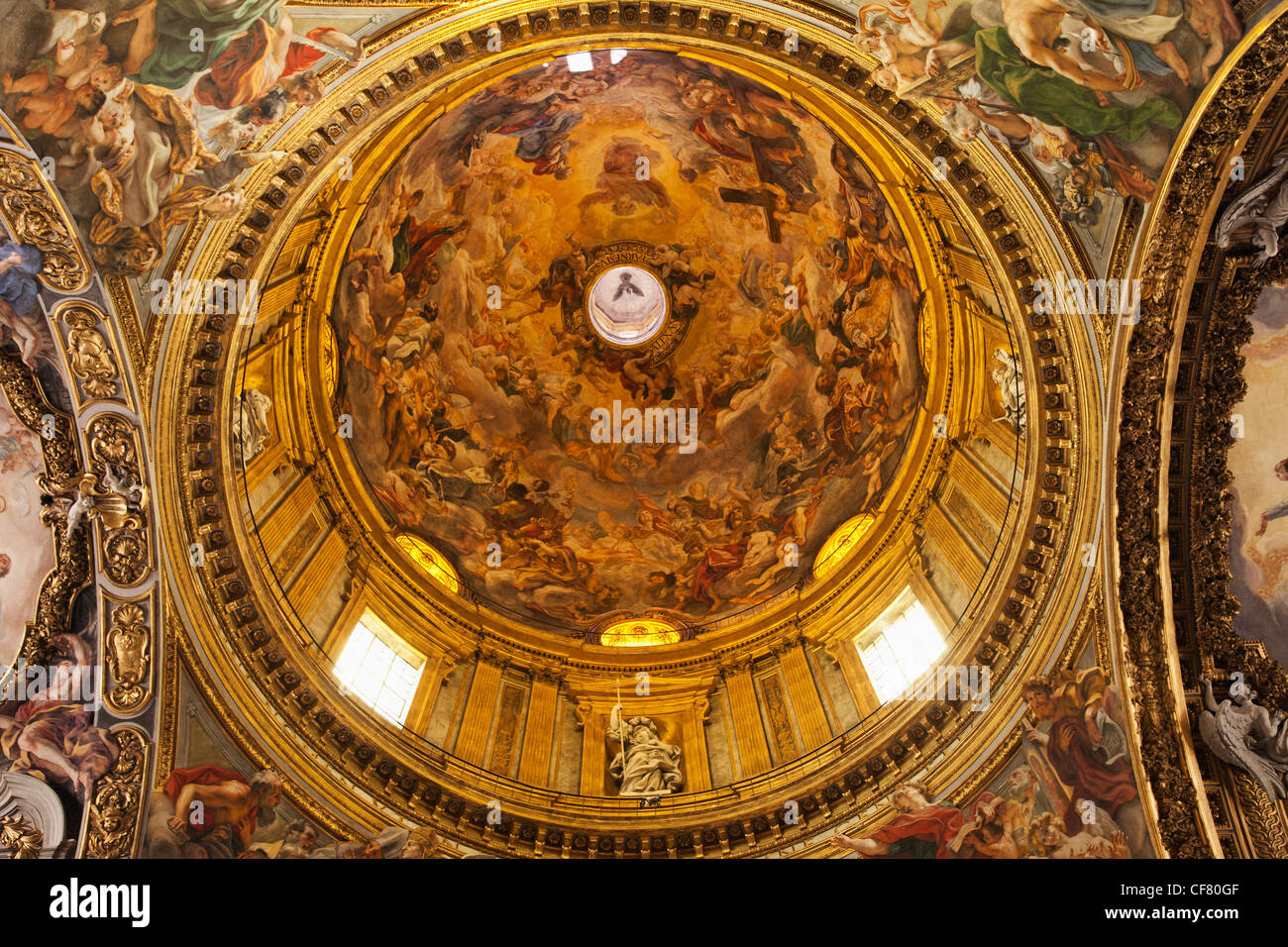 Europe, Italy, Rome, Chiesa del Gesu, Church, Dome, Catholic, Religion ...