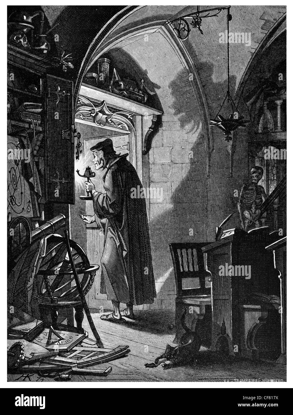 Faust Johann Wolfgang von Goethe A tragedy 1870 period costume magical