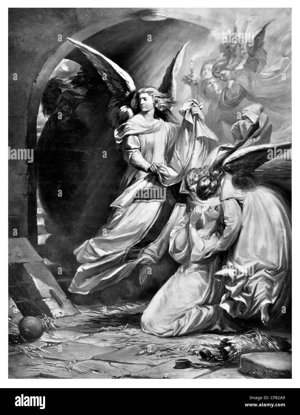 Faust  Johann Wolfgang von Goethe A tragedy 1870 period costume magical magic tale legend myth story drama theatre act character Stock Photo