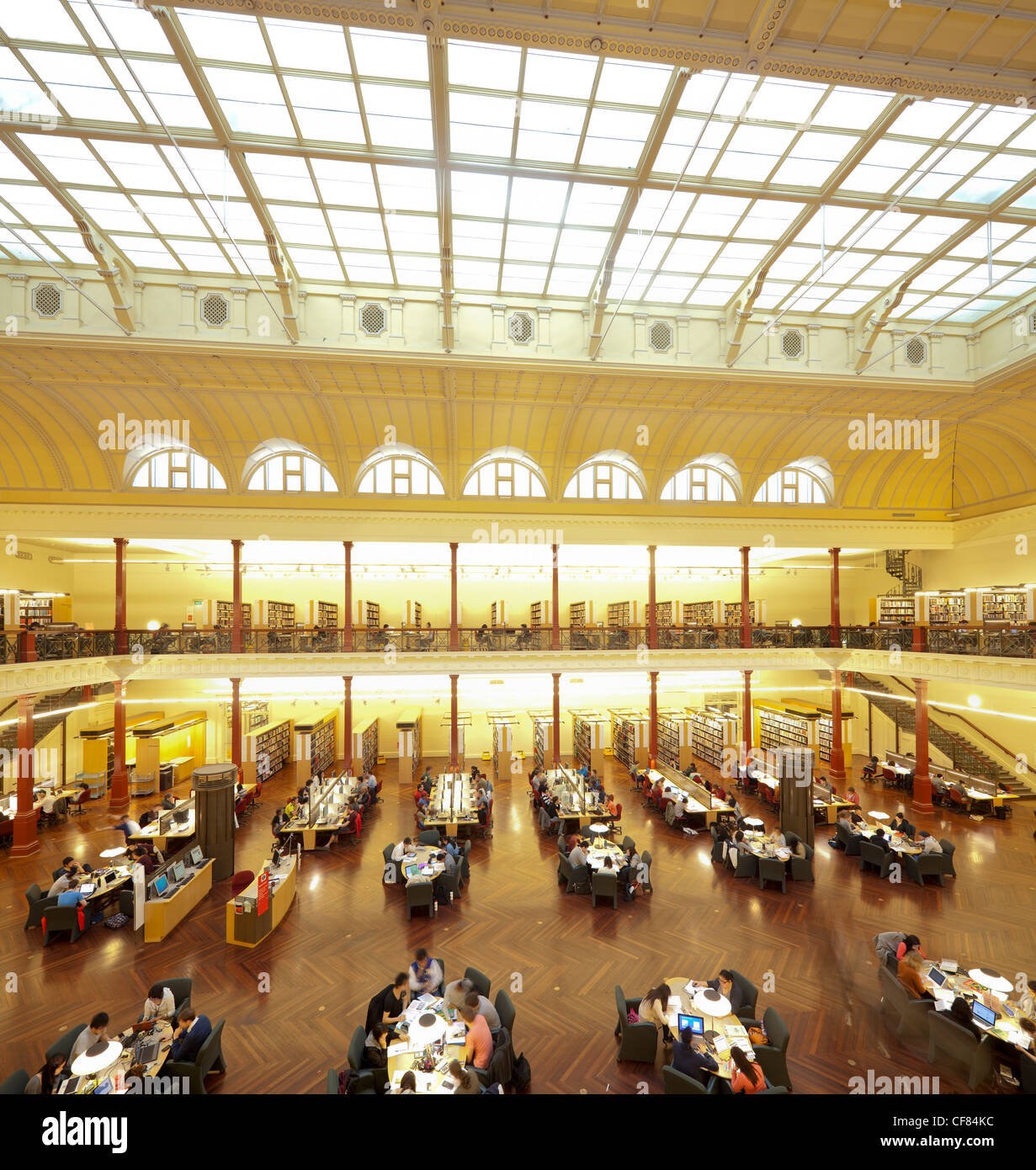 Redmond Barry Reading Room, State Library of Victoria, Melbourne, NSW, Australia Stock Photo Alamy