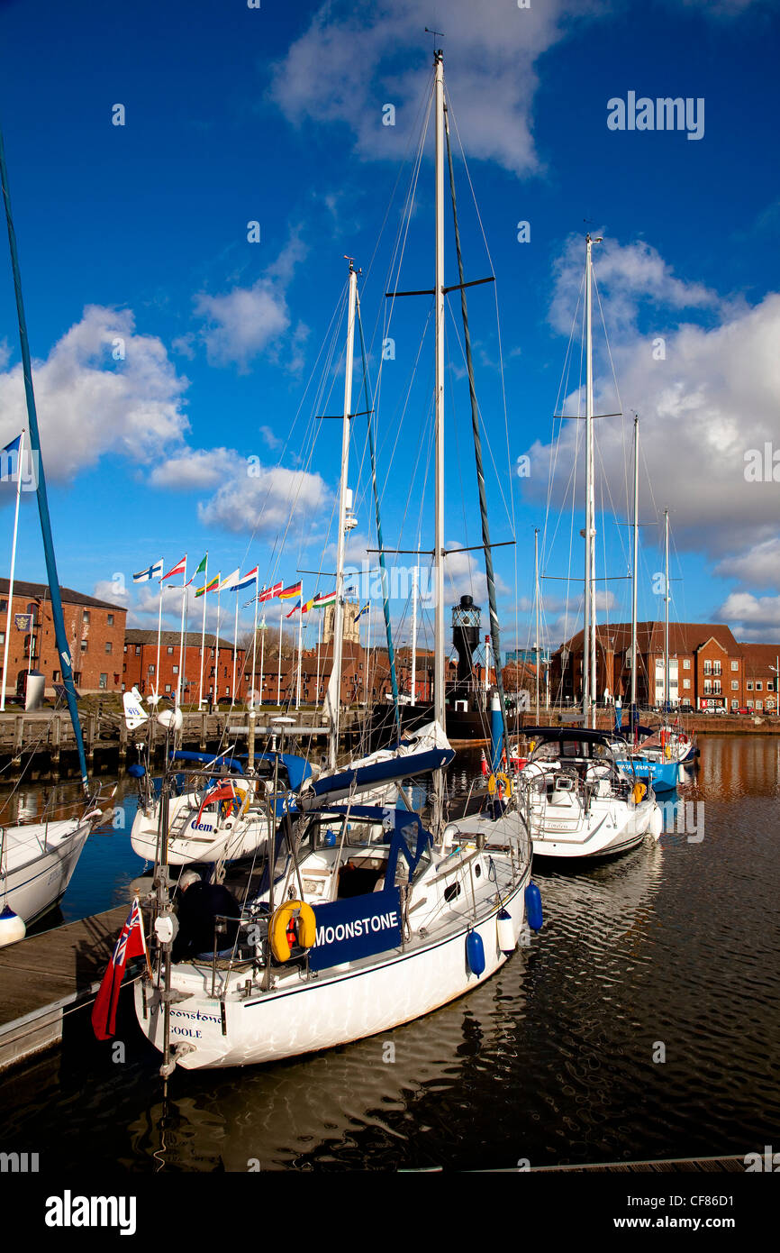 The Marina, Kingston upon Hull, Yorkshire Stock Photo