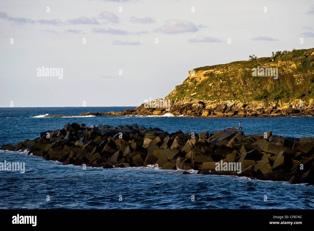 bay of biscay outside san sebastian, basque country, spain Stock Photo