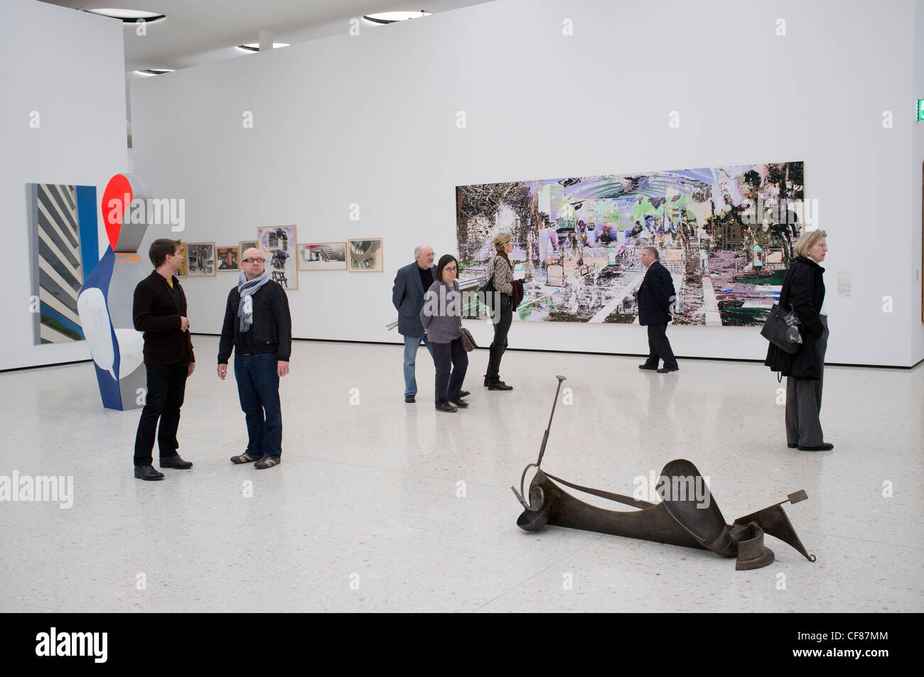 interior of new contemporary art museum or GEGENWARTSKUNST at Stadel