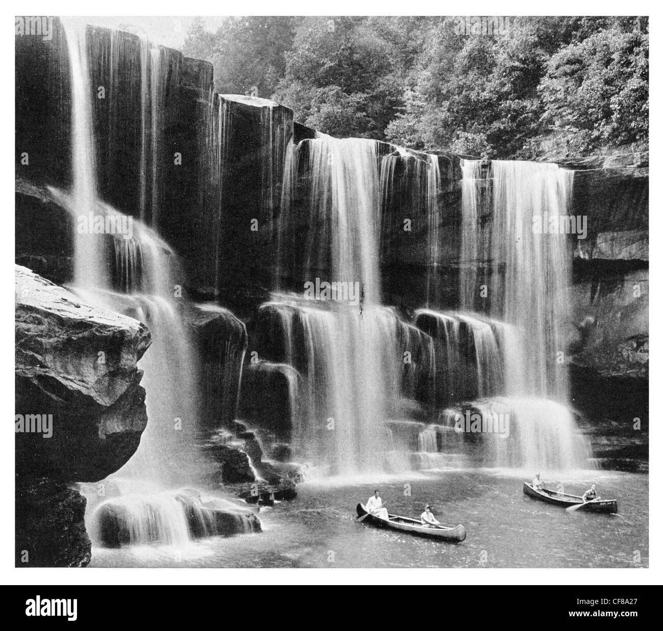1926 Cumberland Falls Kentucky, USA Cumberland River Stock Photo