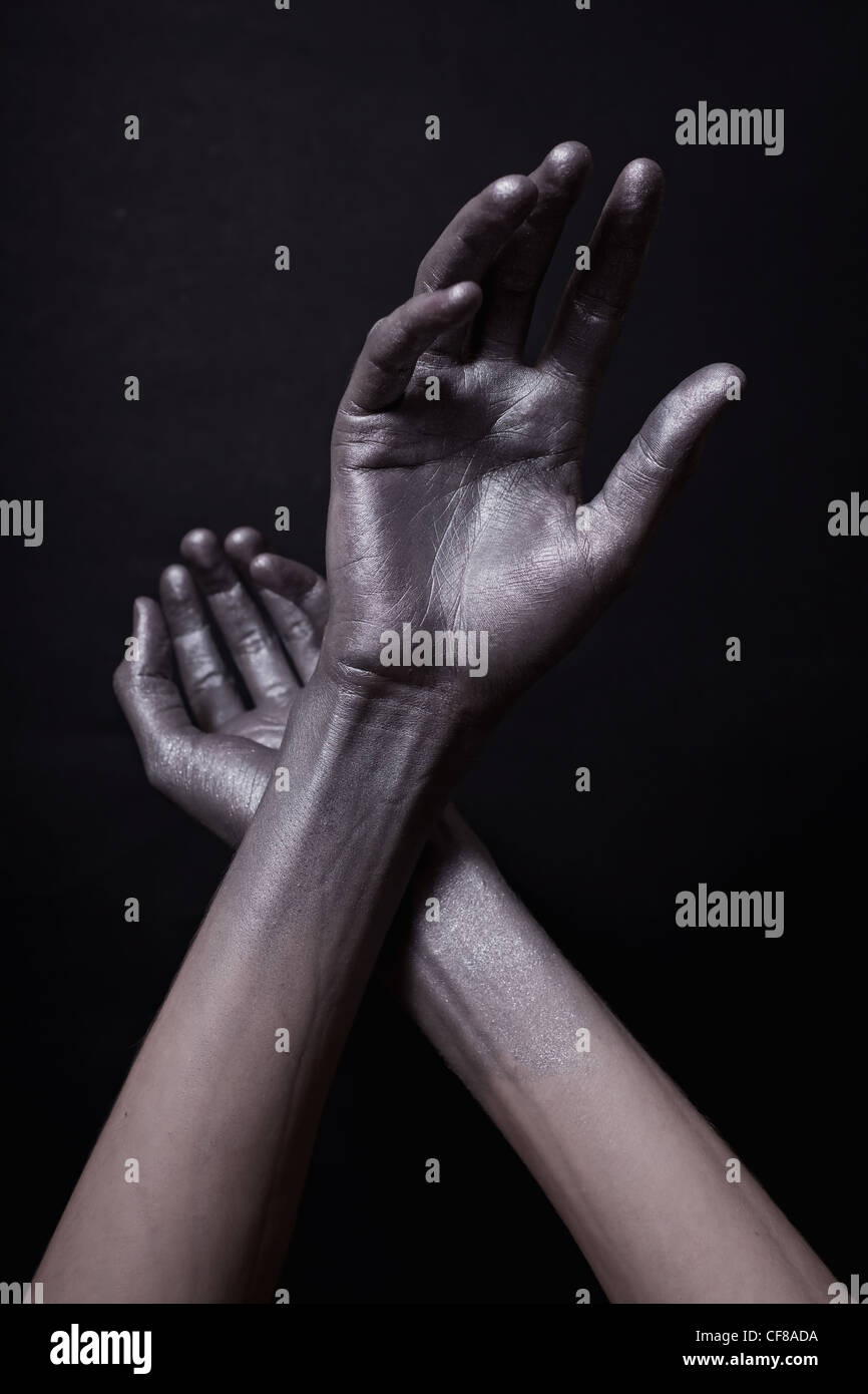 Vertical close up male hands hi-res stock photography and images - Alamy