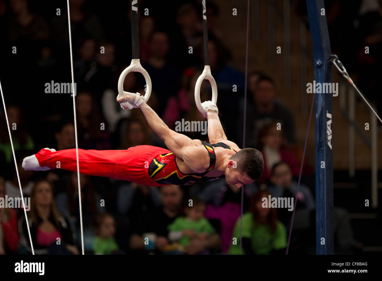 Gymnast rings hi-res stock photography and images - Alamy