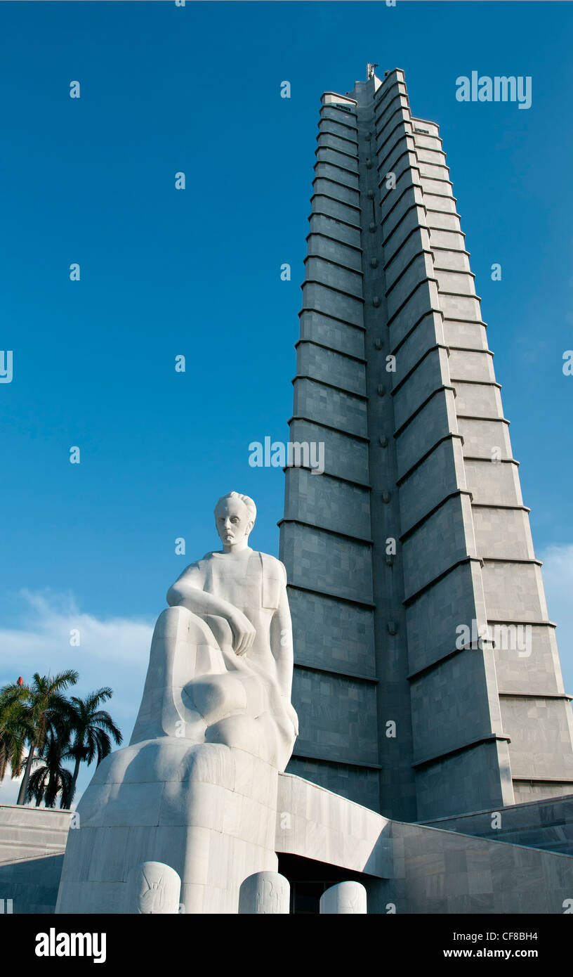 Josi Marti Memorial Plaza de la Revolucion Havana Cuba Stock Photo