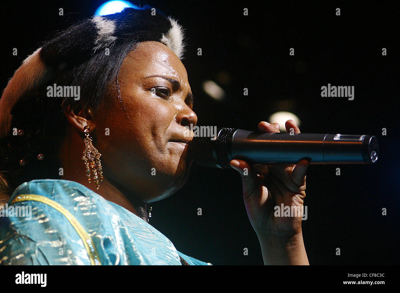 South African gospel, singer Rebecca Malope performed in Johannesburg