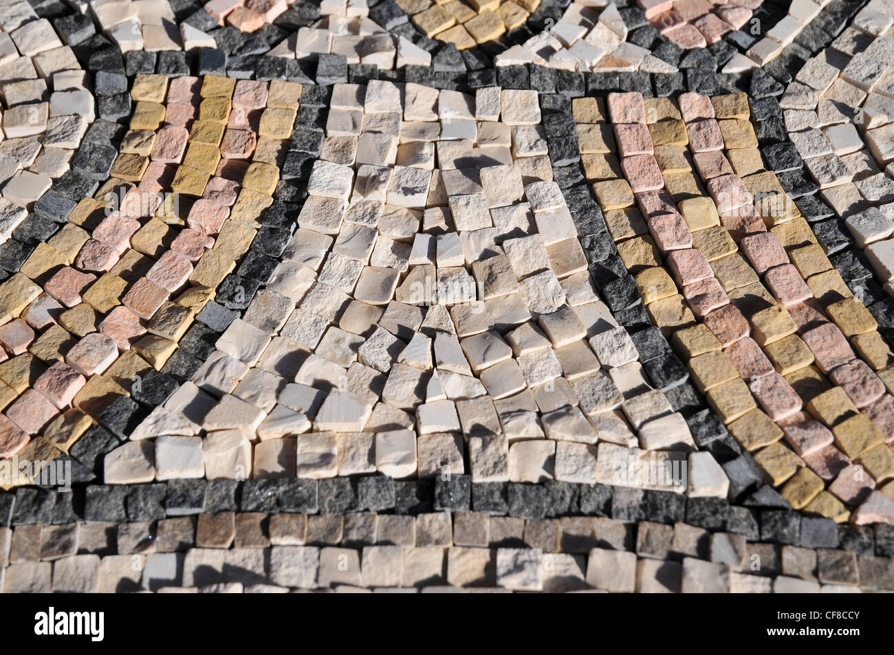 Israel, West Bank, The Good Samaritan Museum houses a collection of mosaics from the Holyland Stock Photo