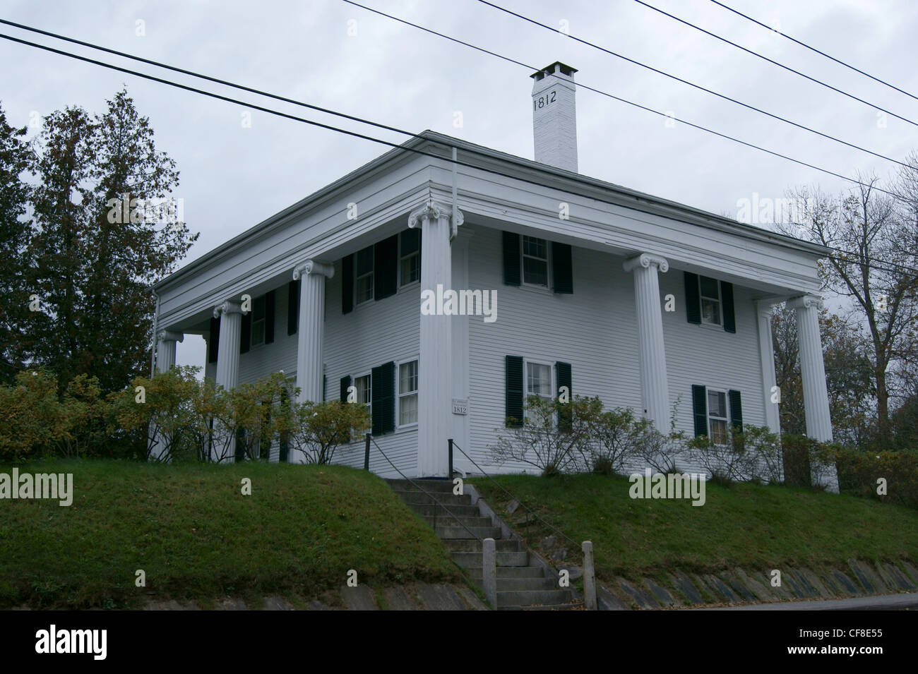 Primrose Hill, National Register of Historic Places, Belfast, Maine. Stock Photo