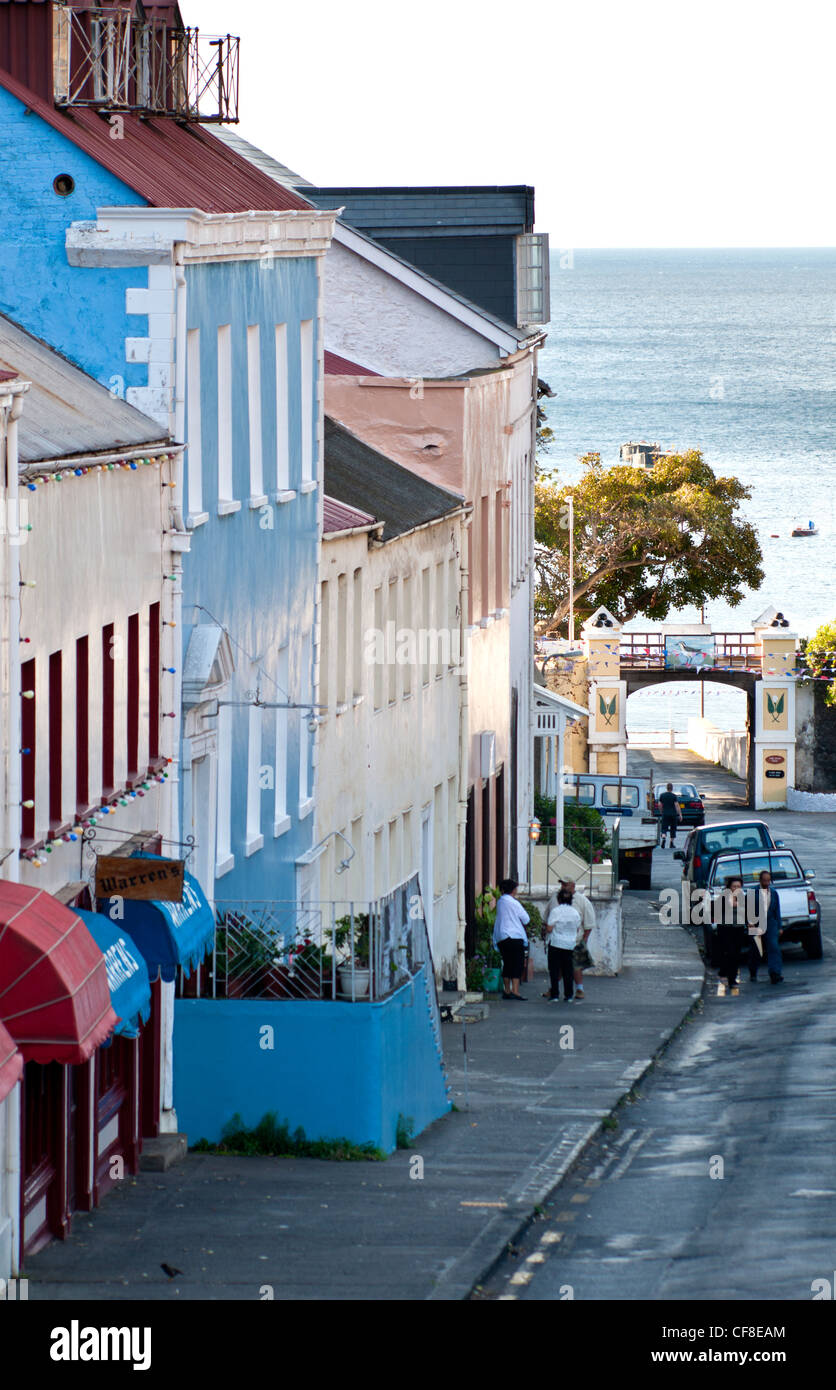 St Helena Island Early evening in Jamestown South Atlantic Ocean Stock