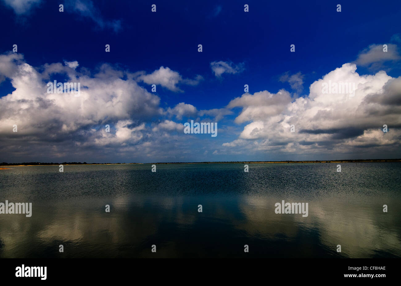 The Jaffna lagoon as seen from the Elephant pass a narrow strip of