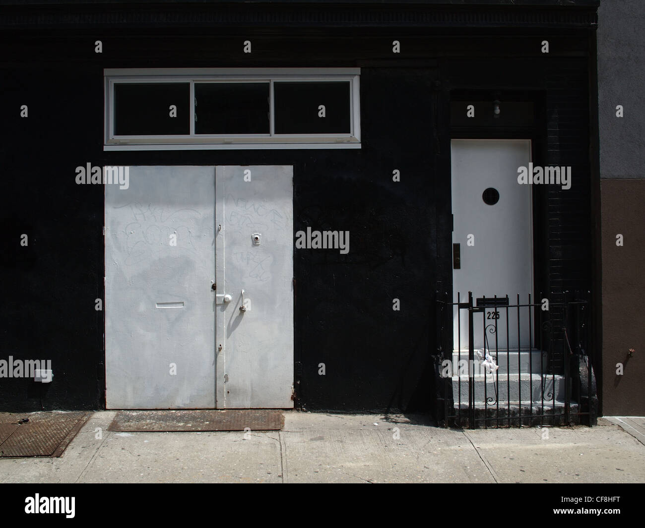 Doors and walls, Brooklyn, New York Stock Photo Alamy