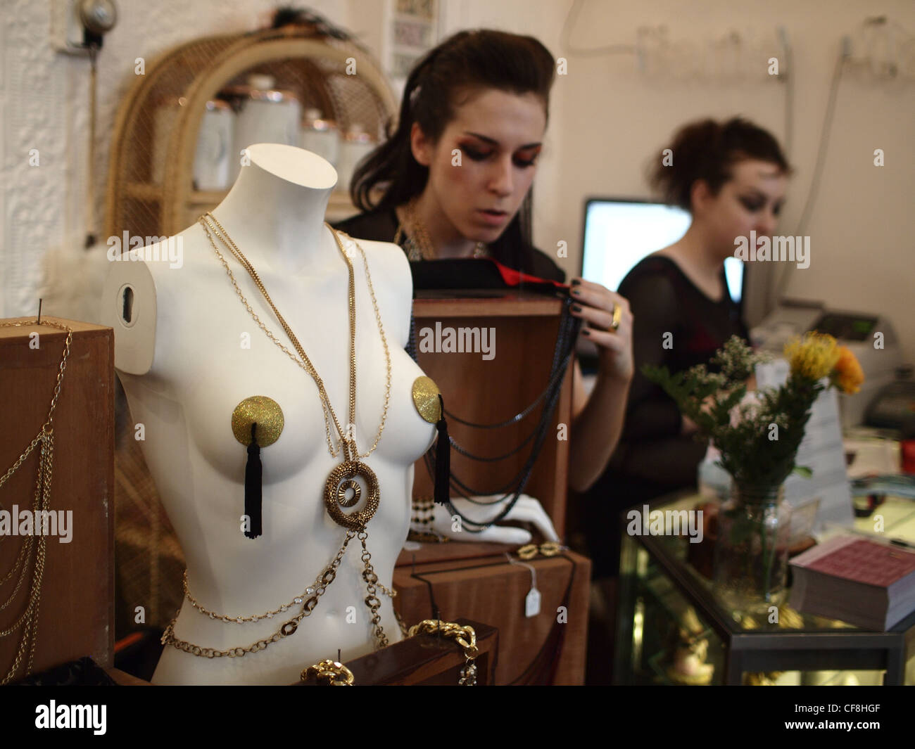 Workers in Shag, a sex shop in Brooklyn, New York Stock Photo - Alamy