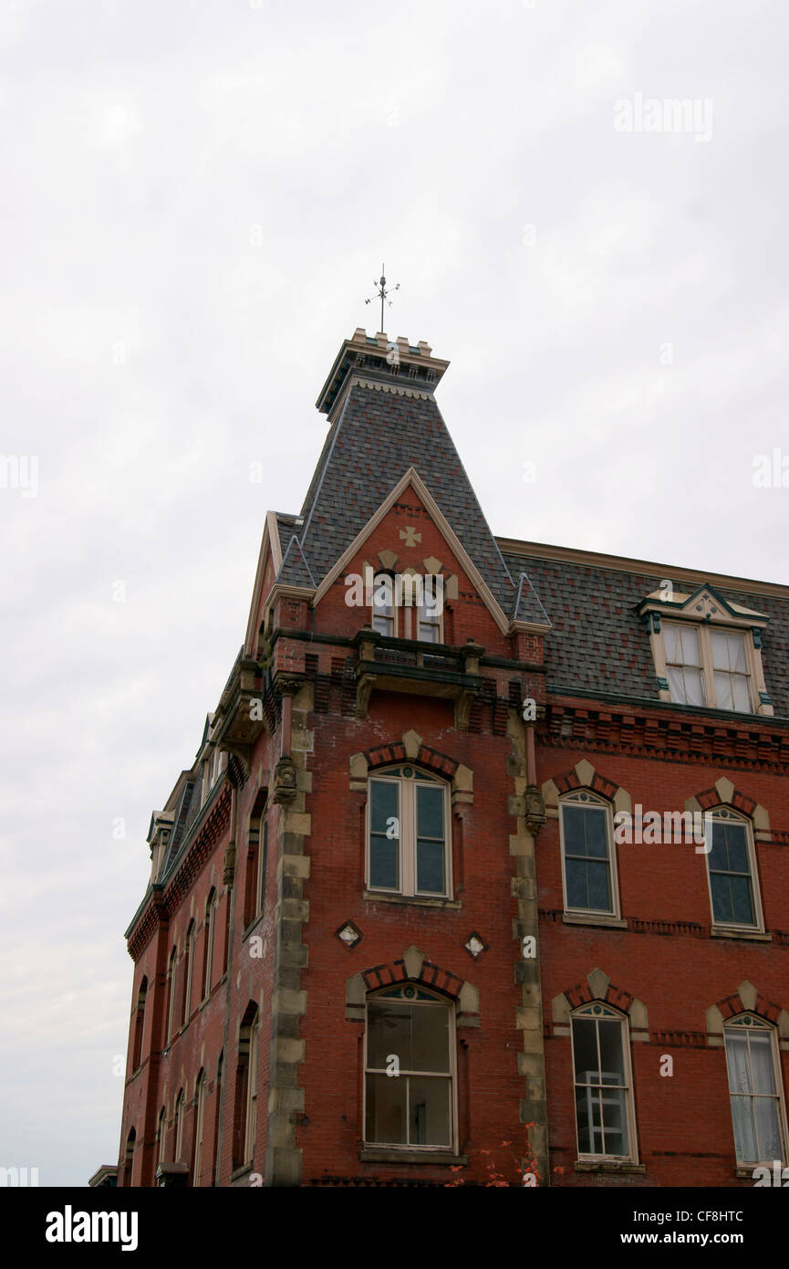 Details on a Victorian style building, Belfast, Maine Stock Photo Alamy