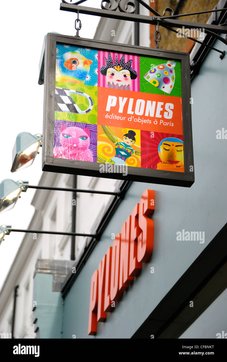 Pylones store sign Stock Photo Alamy