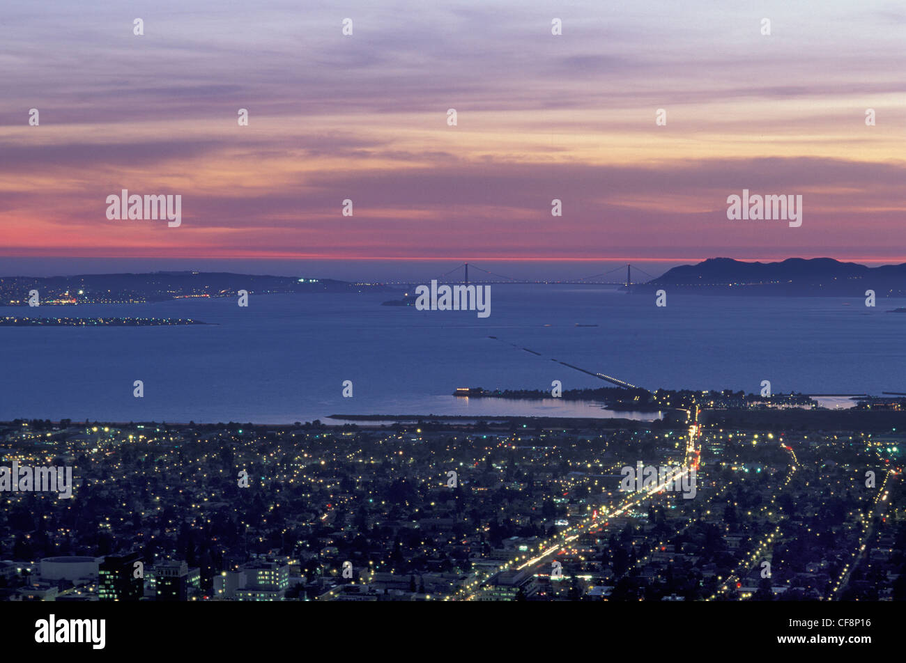 Golden Gate from Berkeley, Bay Area, California, USA, United States