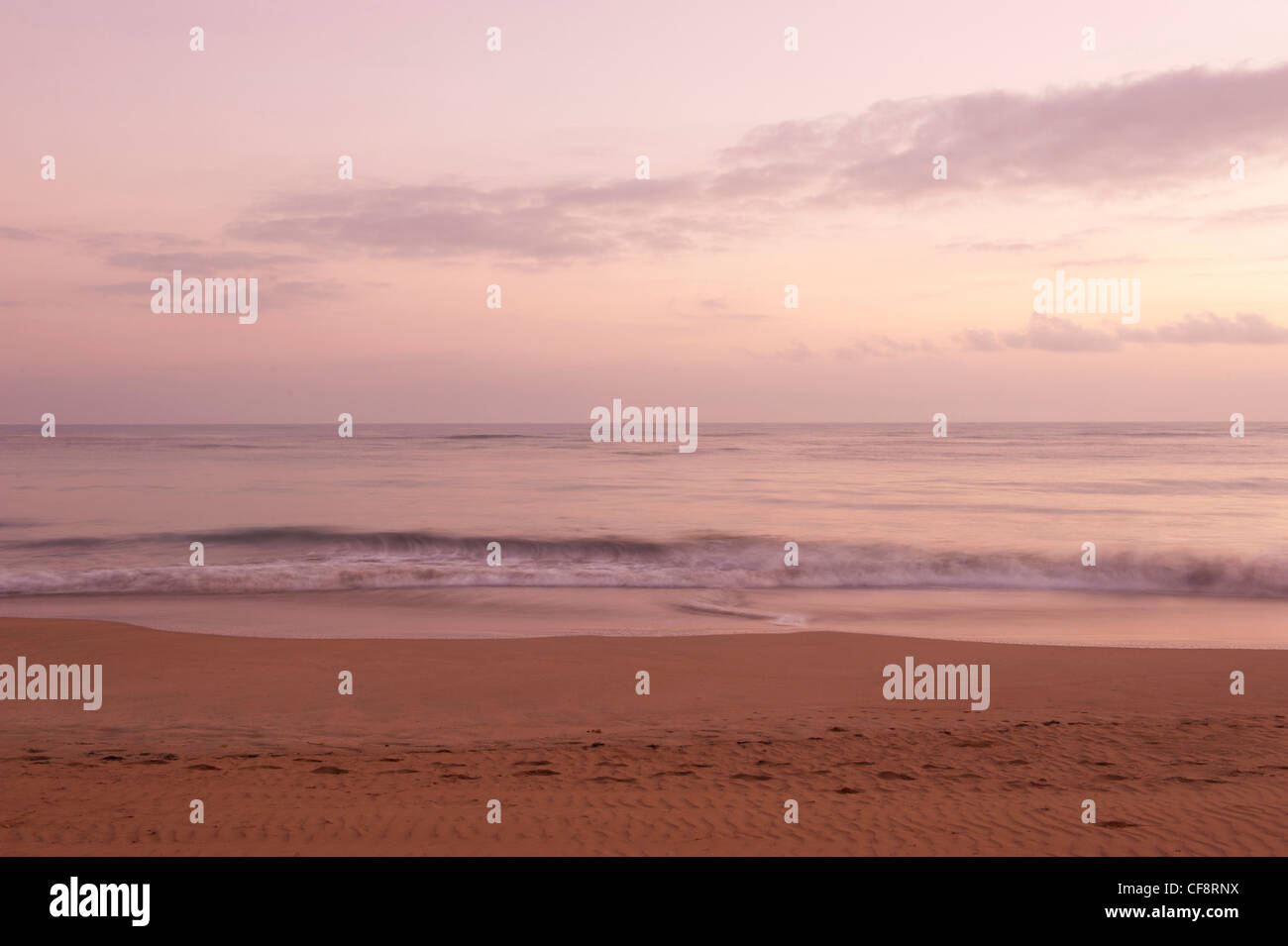 morning, light, beach, Punta Cana, Altagracia, Dominican Republic, Caribbean, sand, sea Stock Photo