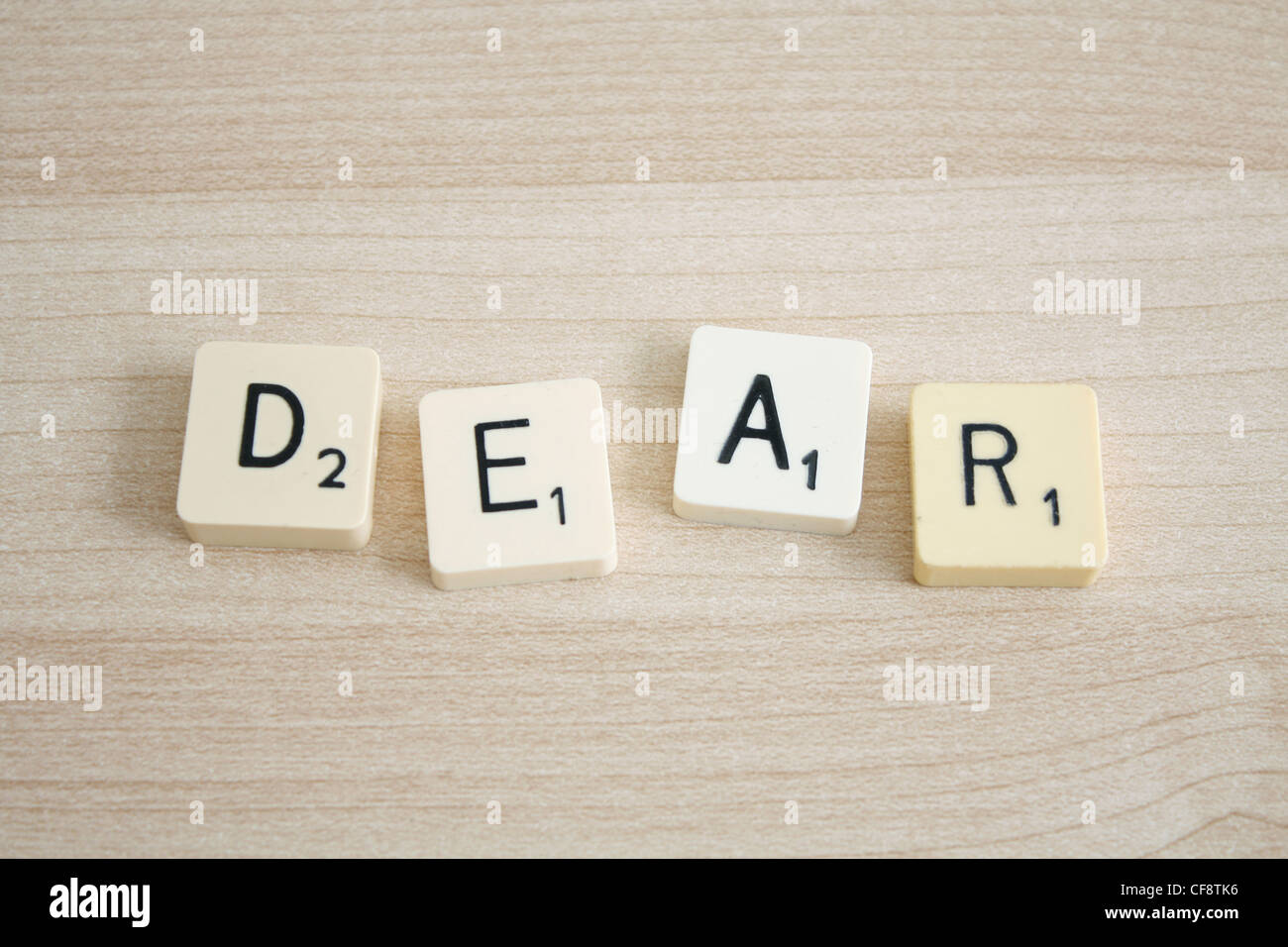 Dear letters hi res stock photography and images Alamy