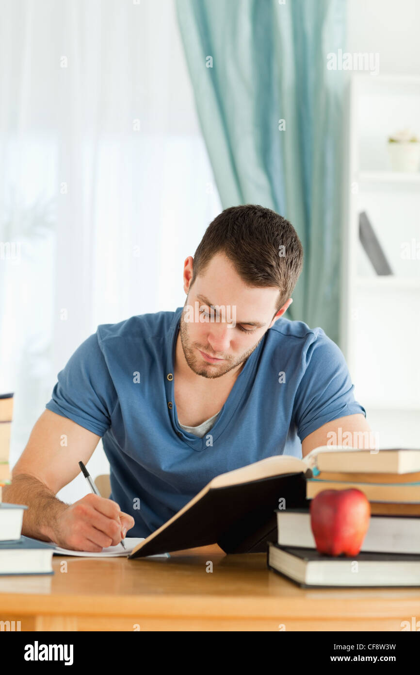 Student working hard Stock Photo - Alamy