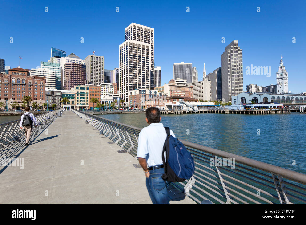 City skyline, Embarcadero, San Francisco, California, USA Stock Photo