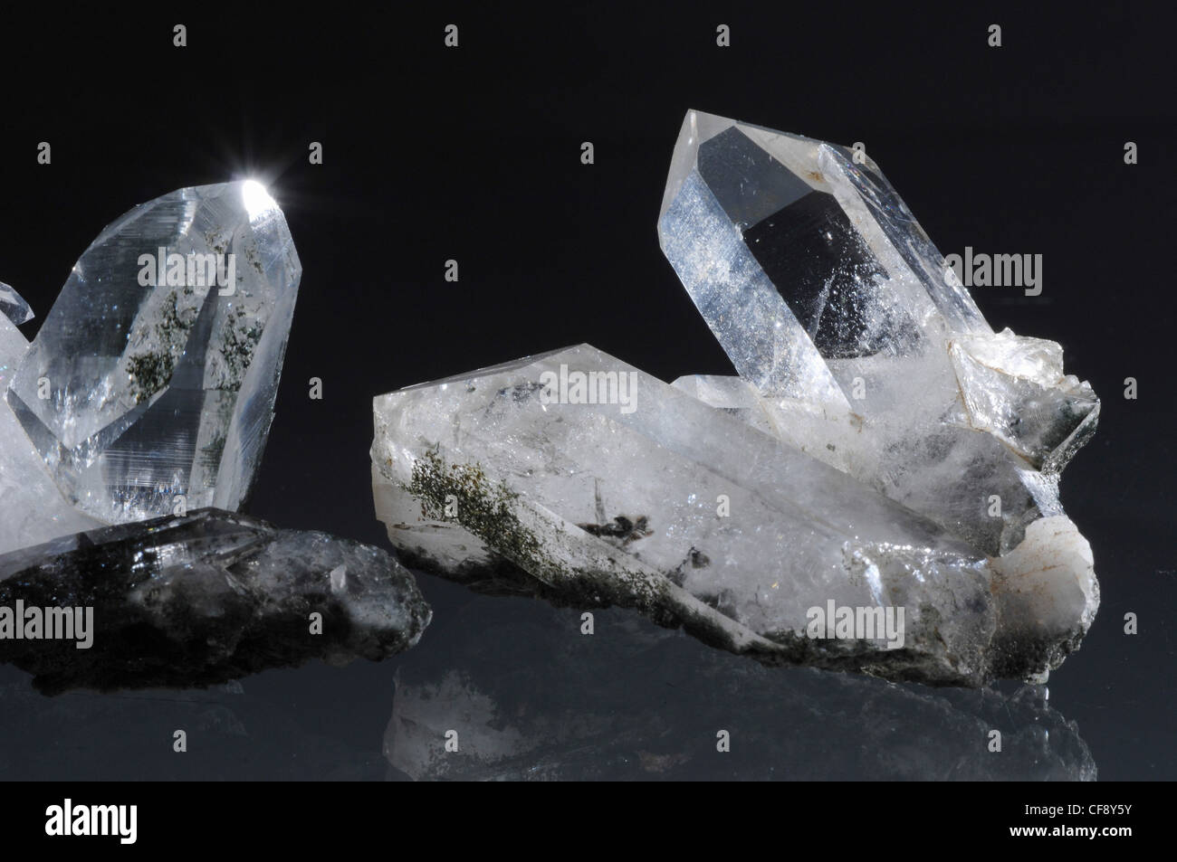 Jewellery, rock crystal, crystallized quartz, Switzerland, crystal
