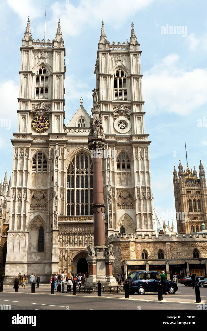 the westminster abbey in london (england) is one of the most beautiful churches in the city Stock Photo