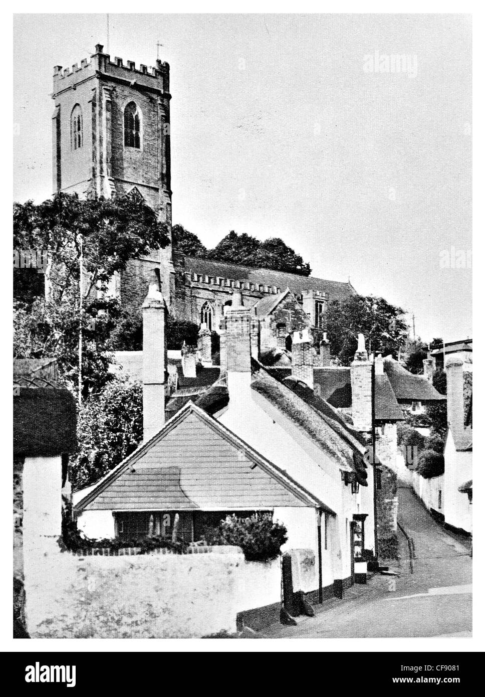 Minehead Church Somerset South West England Europe UK tourism chapel religion tower Stock Photo